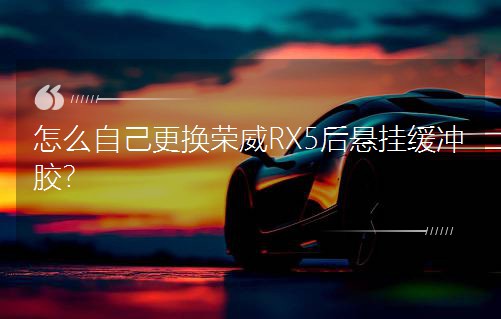 怎么自己更換榮威RX5后懸掛緩沖膠? 怎么自己更換榮威RX5后懸掛緩沖膠?